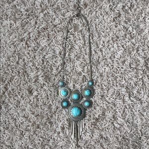 Silver Jemstone Necklace